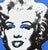 Andy Warhol (after) "Marilyn Monroe blue" print, size 60 x 60 cm, plate signed bottom right, numbered with pencil on heavy...
