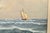 Wood Georg Seekatz Reproduction Oil Painting on Canvas of Clipper Ship in Carved Giltwood Frame For Sale - Image 7 of 16