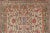 Tan and red tribal all-over design Oushak vintage rug from Turkey, Keivan Woven Arts / rug country of origin / type:...