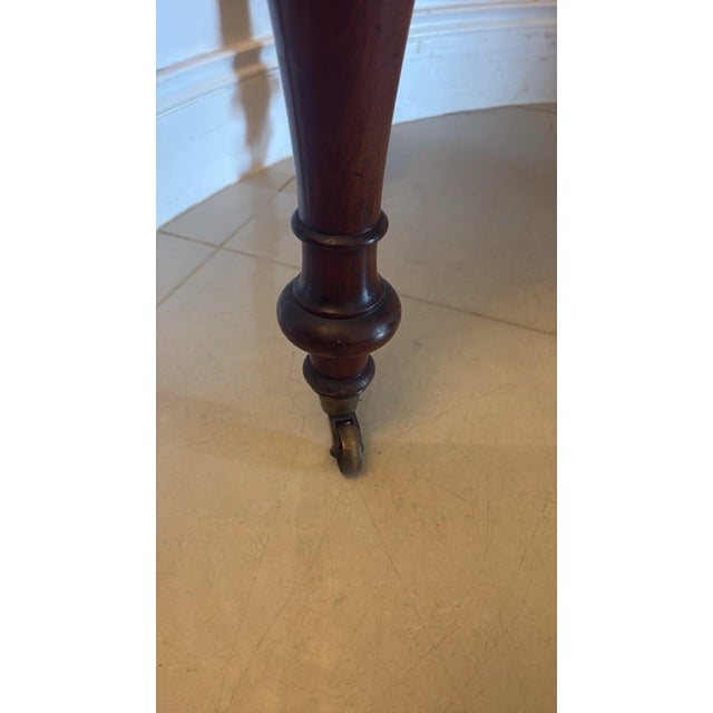 Antique Victorian Figured Mahogany Hall Console Table, 1850s For Sale - Image 11 of 15
