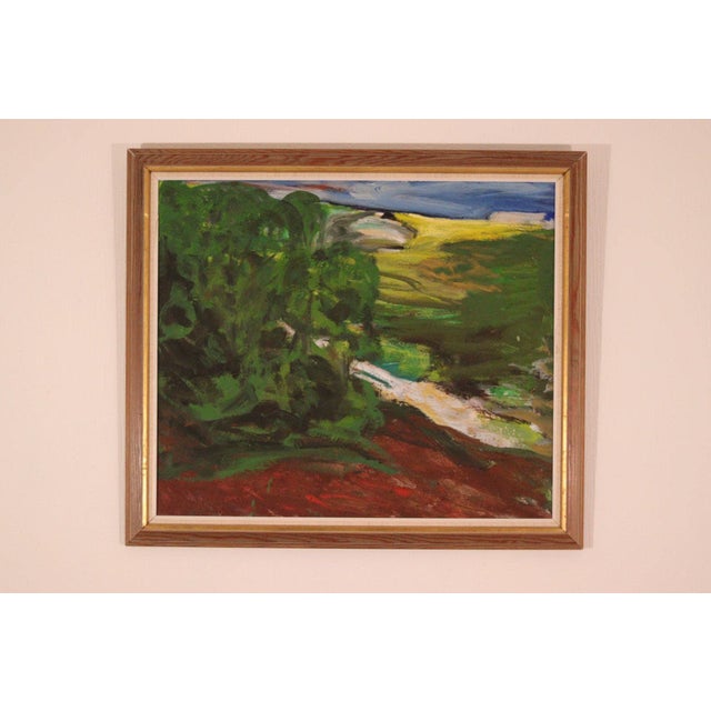 Alf Samuelsson, Lush Landscape, 1960s, Oil on Canvas, Framed For Sale - Image 14 of 18