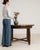This table carries genuine presence, its dark aged pine, X-stretcher immediately setting the tone for the piece. It was...