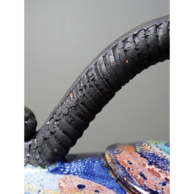 Terracotta Teapot in the style of David Constantine White, USA, 1950s-1970s For Sale - Image 13 of 17