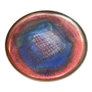 Enameled Copper Bowl by Hakon Bjornstad, 1950s For Sale