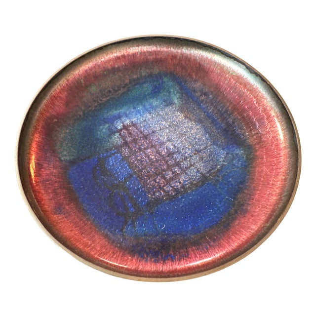 Enameled Copper Bowl by Hakon Bjornstad, 1950s For Sale