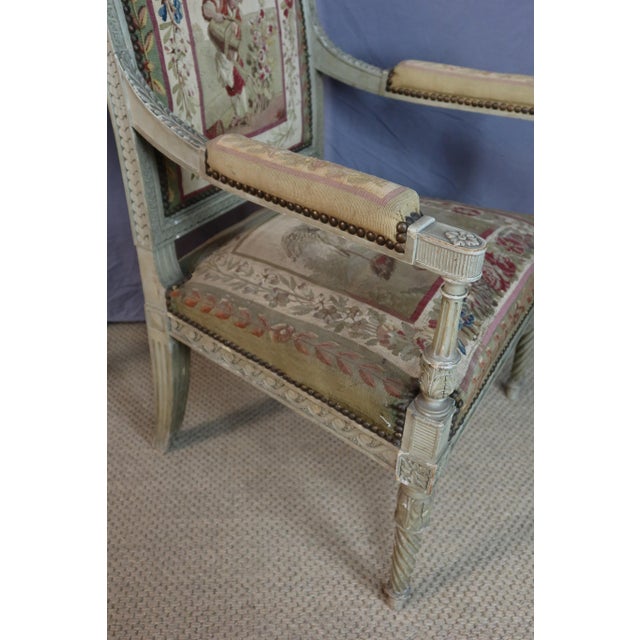 Directoire Armchairs in Wood, Set of 2 For Sale - Image 13 of 13