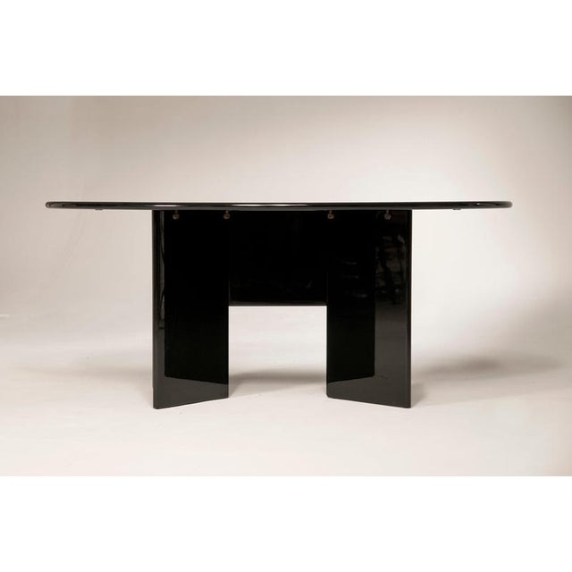 Black Black Lacquered Antella Console Table by Kazuhide Takahama for Cassina, 1975 For Sale - Image 8 of 18
