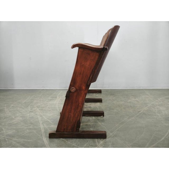 1920s Czechoslovak 3-Seater Cinema Bench, 1920s For Sale - Image 5 of 18