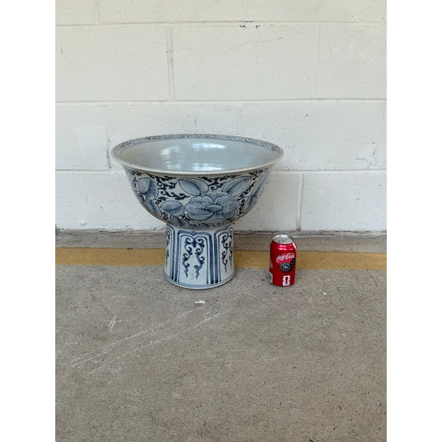 2020s Currey & Co Ming Offering Pedestal Bowl For Sale - Image 5 of 6