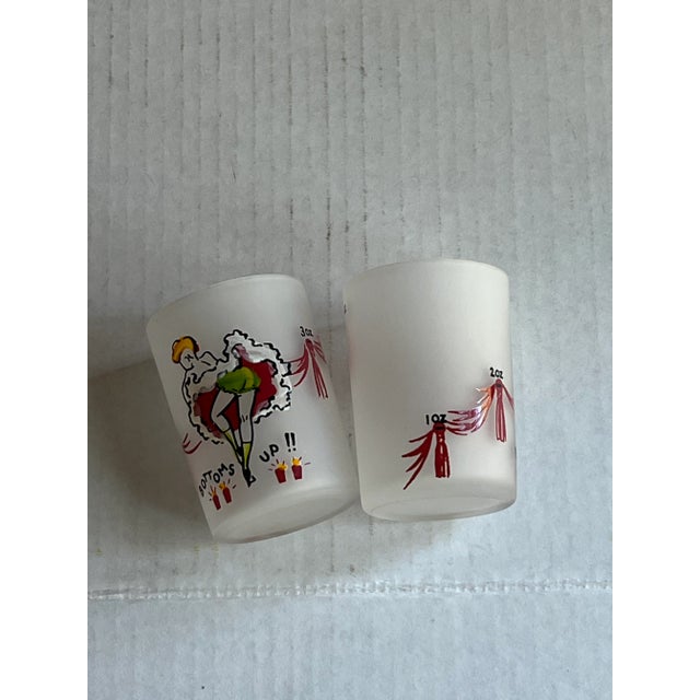 Can Can Bottoms Up Shot Glass For Sale - Image 4 of 8