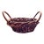 Vintage Natural Wicker Handled Basket For Sale