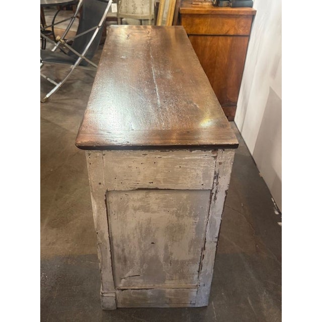 Late 18th Century 18th Century Carved and Painted French Buffet For Sale - Image 5 of 5