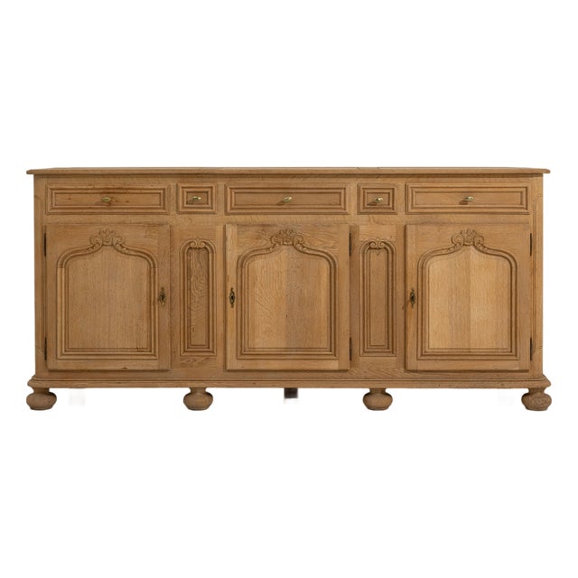 Oak Louis XIV Buffet For Sale