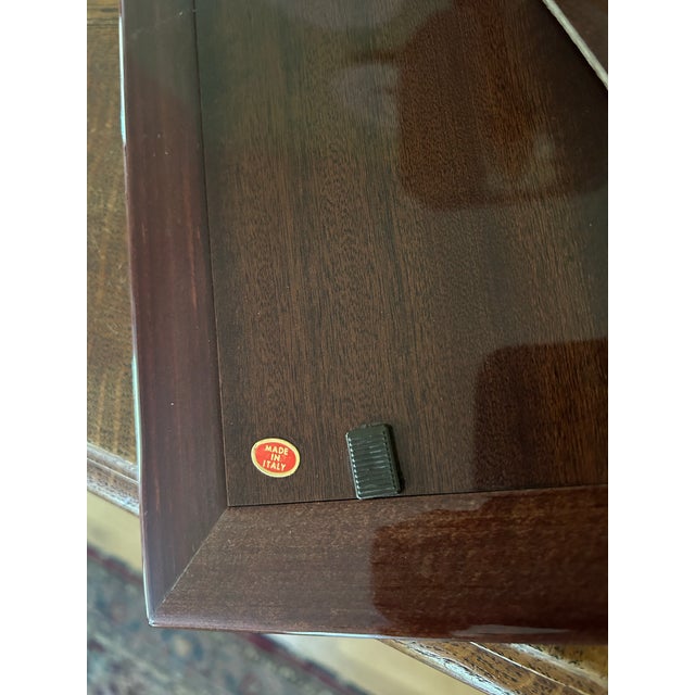 Contemporary Faux Malachite Table Top Picture Frame Made in Italy For Sale - Image 9 of 10