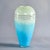 Mid-Century Modern Tall Mid Century Blue and Pale Green Art Glass Vase For Sale - Image 3 of 10