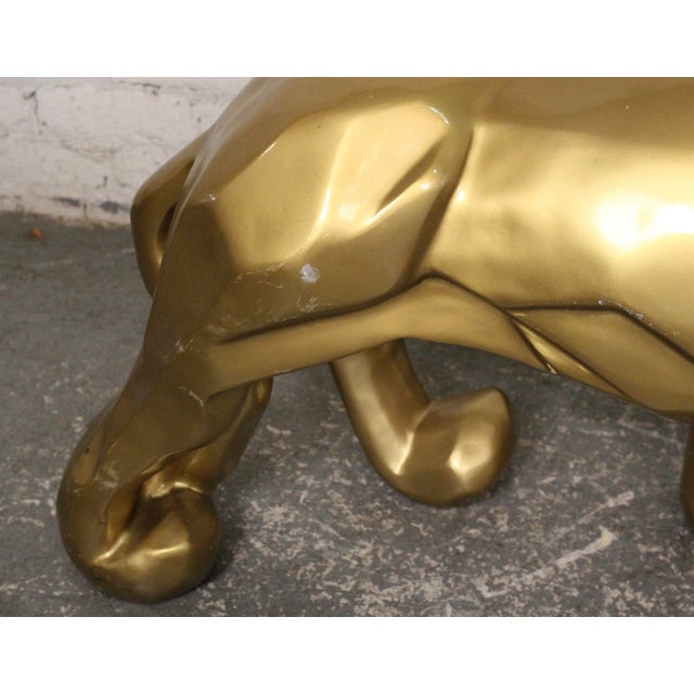 Modern Dj Khalid Gold Lion Sculpture For Sale - Image 3 of 14