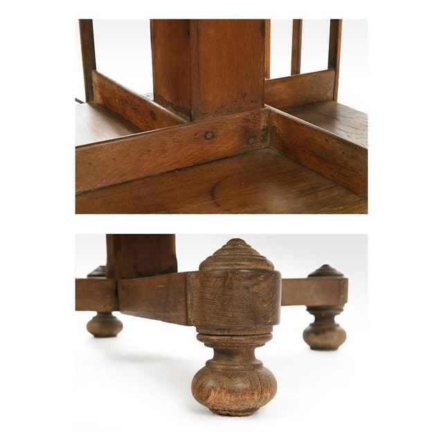 English Revolving Wooden Bookcase For Sale - Image 3 of 5