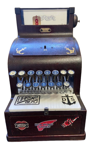 Vintage German Mechanical Cash Register, 1920s