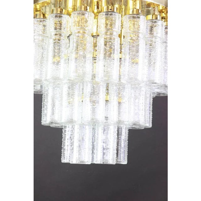 1960s Large Glass Chandelier from Limburg, Germany, 1960s For Sale - Image 5 of 6