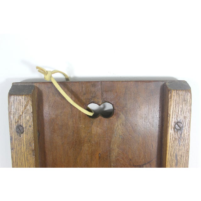 1900 - 1909 Antique Large Wood Slicer Country Kitchen Wall Decor Primitive Mandolin For Sale - Image 5 of 8