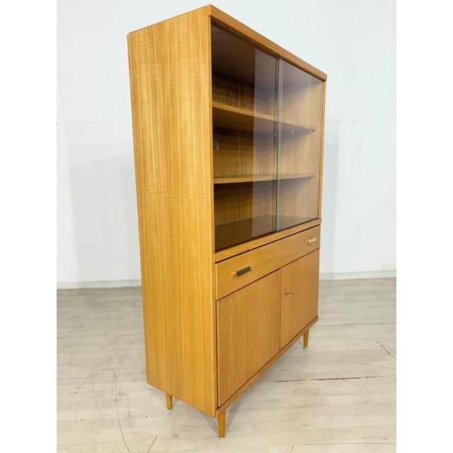 Mid-Century Modern Bookcase in Elm, 1960s For Sale - Image 4 of 12