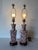 Metal 1960s Vintage Chinese Hand-Painted Porcelain Table Lamps With Red Floral Motifs – Pair For Sale - Image 7 of 12
