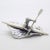 Vintage Italian Handmade Sterling Silver 925 Canoe Rower Figurine, 1970s For Sale - Image 4 of 14