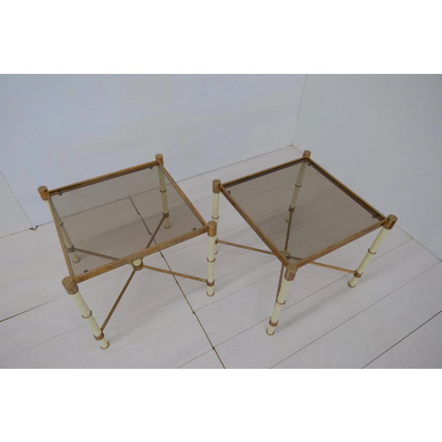 Modern Pair of 1980s Modern Side Table For Sale - Image 3 of 9