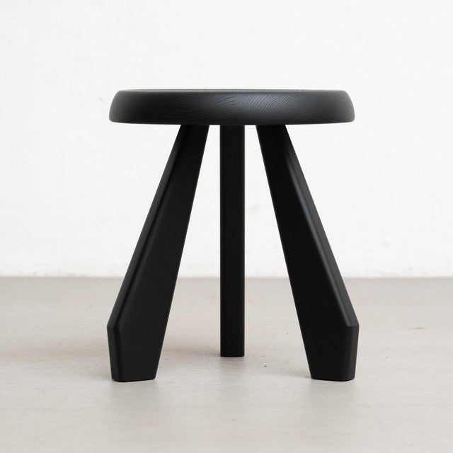 Wood Meribel Wood Stools by Charlotte Perriand for Cassina, Set of 2 For Sale - Image 7 of 17