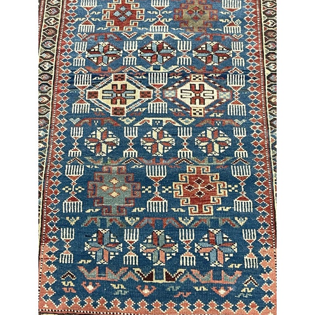 Antique Caucasian Kuba Rug 3’10" X 6’3” For Sale In New York - Image 6 of 7