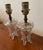 Petite Antique Glass Lamps - a Pair For Sale - Image 4 of 5