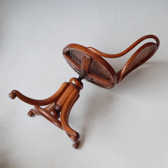 Nr. 1 - Nr. 5101 Swivel Chair with Backrest from Thonet, 1900s For Sale - Image 5 of 11