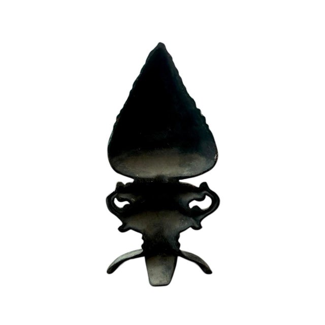 Vintage Cast Iron Boxwood Topiary Tree in Handled Urn Door Stop For Sale In Dallas - Image 6 of 6