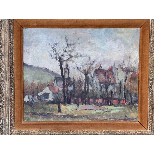 1950s Village Scene by George René Sinicki For Sale - Image 6 of 7