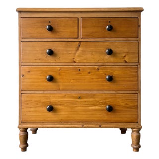 Antique 18th Century English Pine Georgian Chest of Drawers For Sale