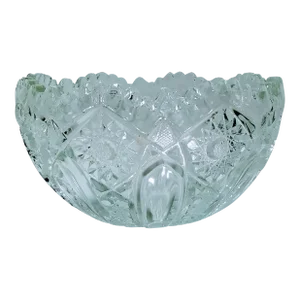 1970s Le Smith Heritage Pressed Glass Serving Bowl