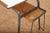 Green Lacquered Steel and Plywood Desk with Resin Tabletop For Sale - Image 4 of 15