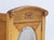 Small Art Deco Floral Carved Wooden Cabinet with Oval Beveled Mirror, 1920s For Sale - Image 4 of 8