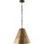 Goodman Small Hanging Light in Bronze and Hand-Rubbed Antique Brass with Hand-Rubbed Antique Brass Shade Designer: Thomas...