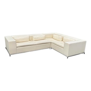 De Sede Leather Two Piece Sectional For Sale