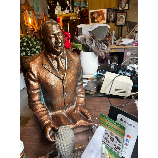 Up for your consideration is a beautiful vintage bronze metal Martin Luther king sculpture. This would look lovely in your...