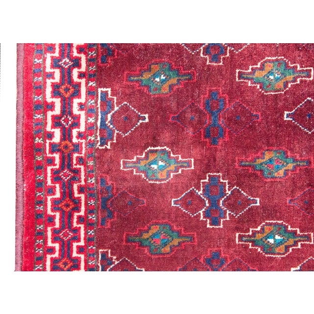 Vintage Persian Turkmen Rug For Sale In Chicago - Image 6 of 13