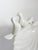Large White Ceramic Seashell Catchall with Bird Decoration, 1960 For Sale - Image 4 of 12