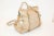 MIU MIU Beige Vitello Lux Bow Leather Hand Bag Satchel Tote For Sale - Image 9 of 11