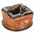 Curved Leather and Crystal Ashtray by Jacques Adnet, Italy, 1950s For Sale - Image 12 of 12