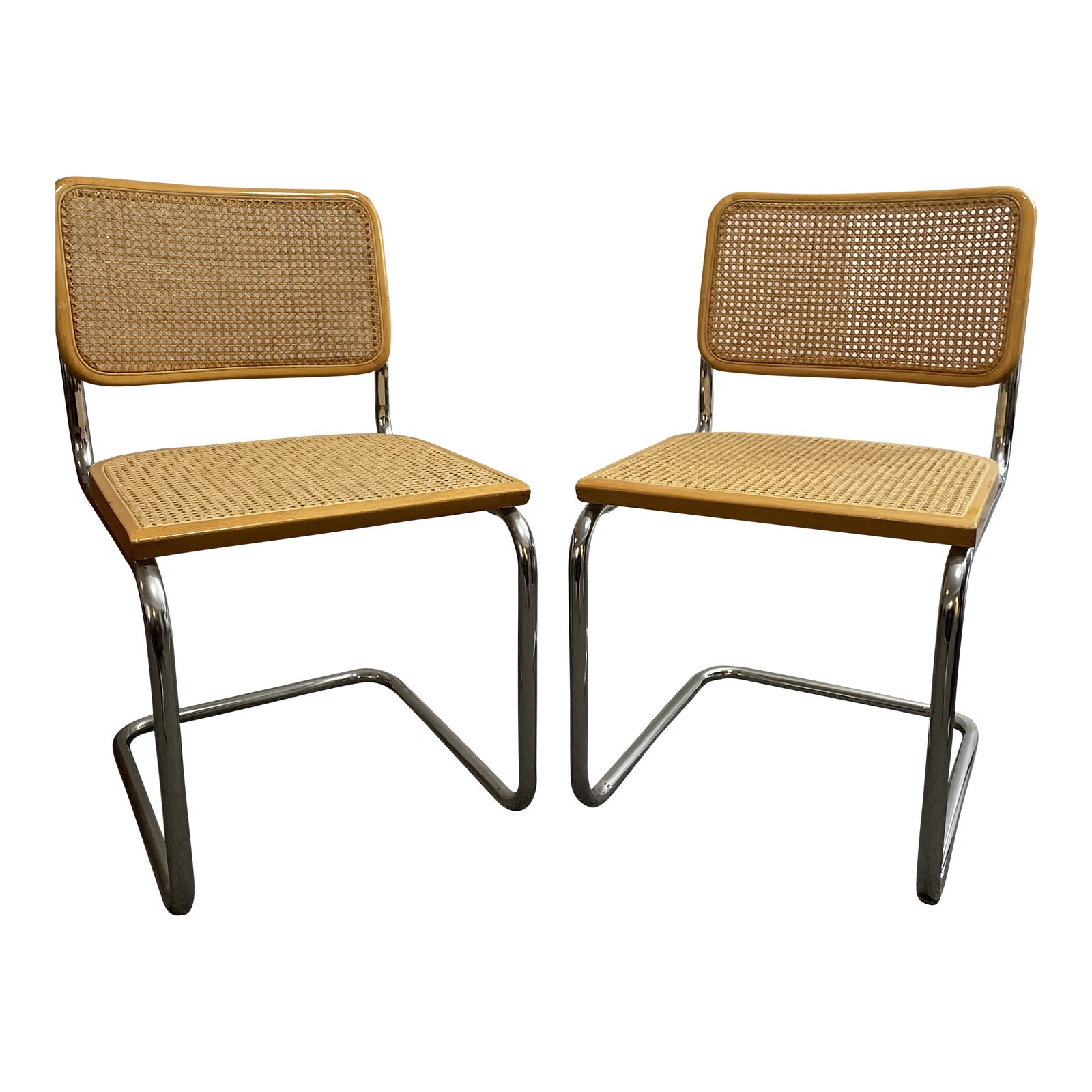 1980 Breuer Cesca Style Chairs, Made in Italy Chairish