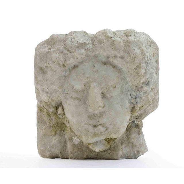 1960s Sirio Pellegrini, Head of Girl, Marble Sculpture, 1960s For Sale - Image 5 of 5