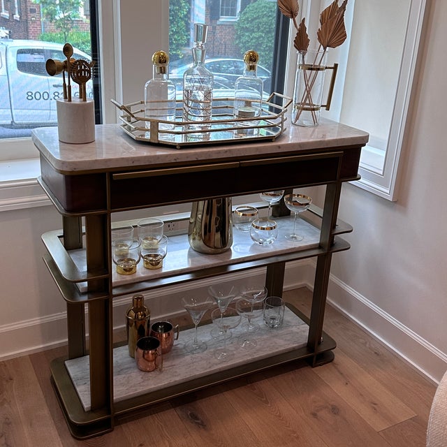 Arhaus Sama Bar Cart For Sale In Washington DC - Image 6 of 11
