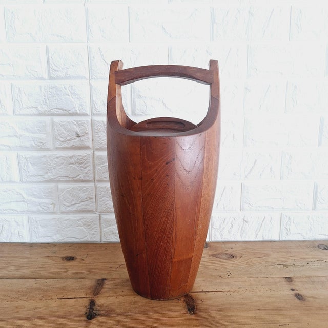 Wood Congo Ice Bucket by Jens Harald Quitsgaard for Dansk Design, Denmark, 1960s For Sale - Image 7 of 18
