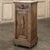 Rustic Antique Neoclassical Marble Top Nightstand ~ Pedestal For Sale - Image 4 of 18
